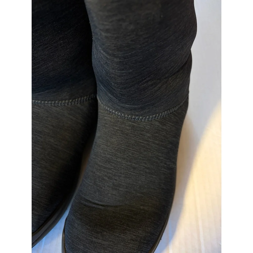 Bogs Charlie Tall Black Melange Waterproof Winter Boots Womens 9 72416-009